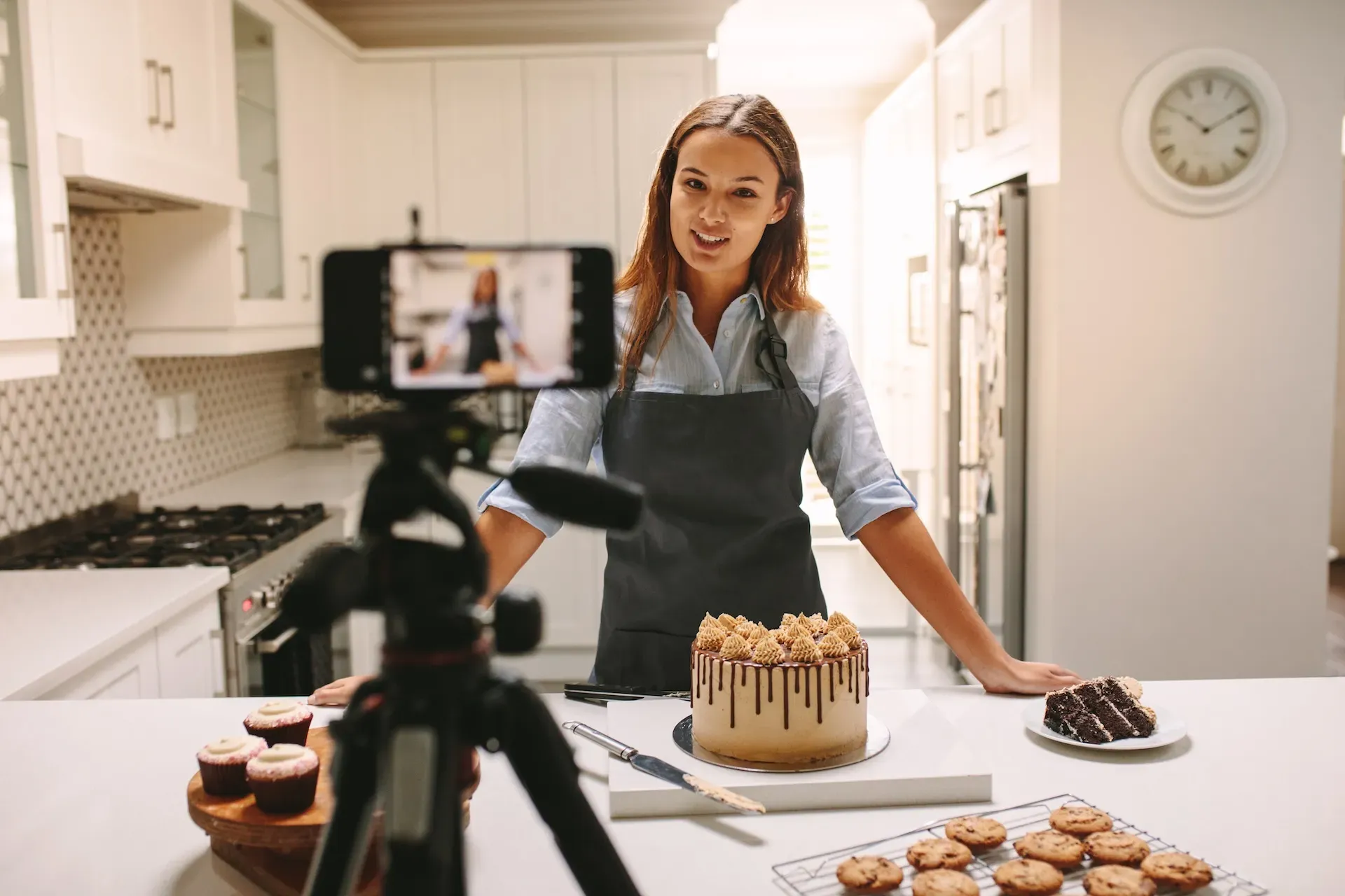 Shooting baking content 